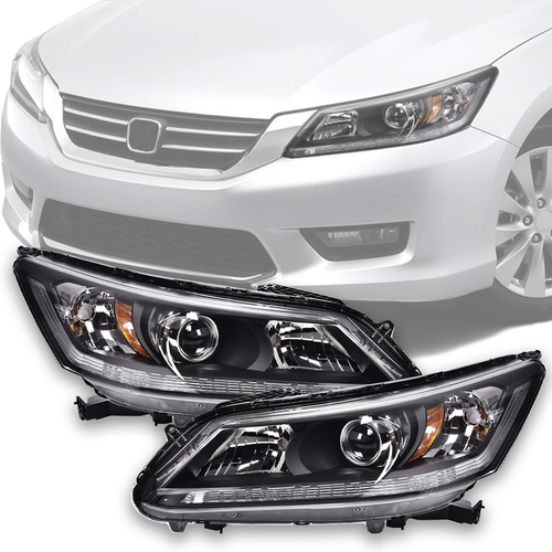 Solid Spare Fit For 13-2015 Honda Accord Sedan Projector Headlights+Bracket Mounting Support