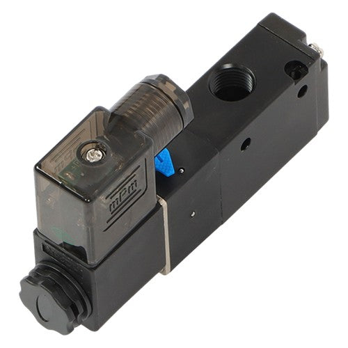 Solid Spare 1/4'' DC 12V 3 way 2 position Pneumatic Electric Solenoid Valve NPT Air Aluminum