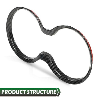 Solid Spare Fit For 11-21 Jeep Grand Cherokee Carbon Look Gear Shift Cup Holder Cover Trim