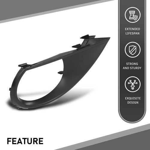 Solid Spare Fit For 2010-2015 Audi Q7 Front Bumper Fog Light Bezel Lamp Cover Right Side