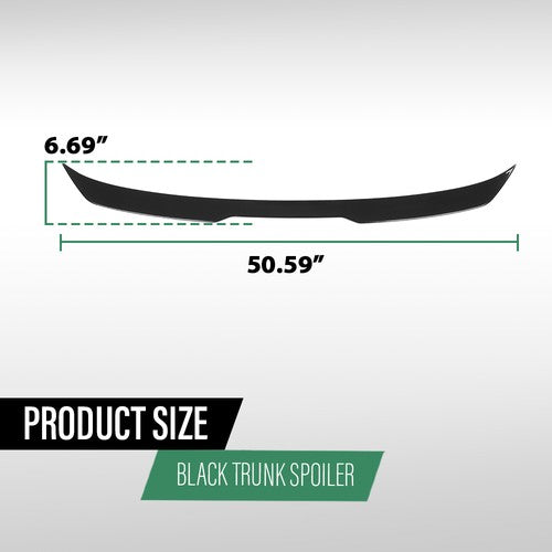 Solid Spare Rear Trunk Spoiler Wing Fit For 2017-2023 BMW 5-Series G30 F90 M5 Gloss Black