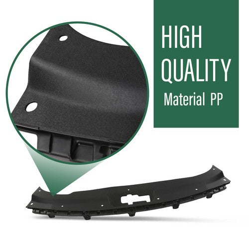 Solid Spare Grille Cover Upper Radiator Sight Shield Fit For 2015 2016 2017 Hyundai Sonata