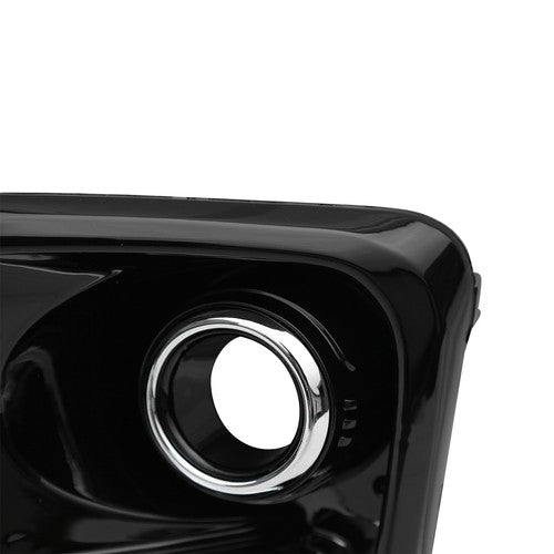 Fog Light Covers Bezels W/Chrome Trim Pair Black For 2017-2019 Kia Sportage EX