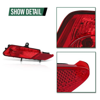 Solid Spare Fit For 14-17 Volvo XC60 Rear Bumper Reflector Fog Light Brake Lamp Left Side