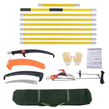 Solid Spare 30ft Tree Pruner Scissor Saw Adjustable Extension Branch Trimming Gardening New
