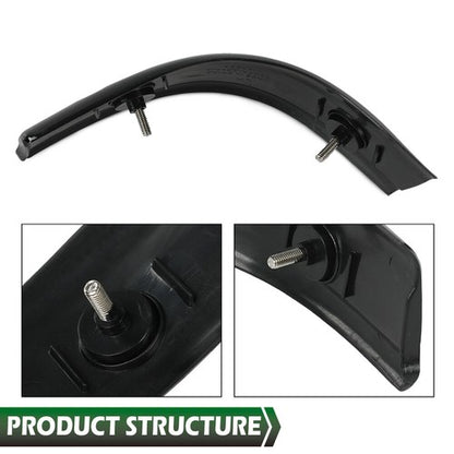 Solid Spare Fit For 99-07 Ford F-250 F-350 F-450 Super Duty Cab Corner Molding Gloss Black