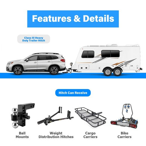 Solid Spare Class 3 Trailer Tow Hitch Towing Receiver For Subaru Ascent All Styles 2019-2025