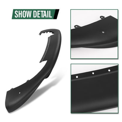 Solid Spare Front Air Dam Deflector Lower Valance Apron Fit For 2019-2021 Porsche Macan