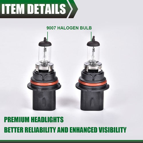 Solid Spare Amber Black Headlights & Corner Lights Fit For 1997-2003 Ford F150 Expedition