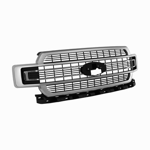 Ingot Silver Front Bumper Grille Grill For 2018-2020 Ford F-150 F150 Limited