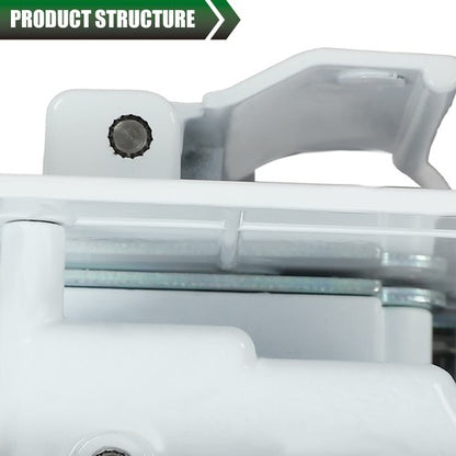 Solid Spare RV Entry Door Lock Handle Knob w/ Deadbolt Camper Travel Trailer Latch Key White