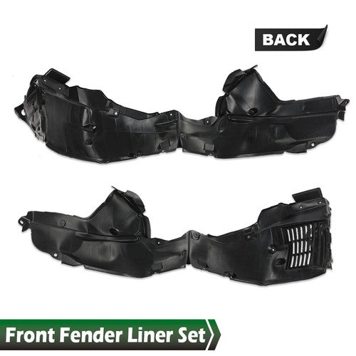 Solid Spare Fit For 2013 Nissan Altima Front Driver & Passenger Fender Liner Splash Shield