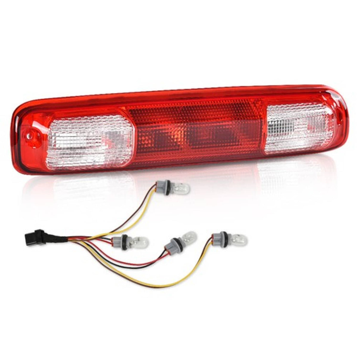 Solid Spare Fit For 99-07 Chevy Silverado GMC Sierra 3rd Brake Tail Light Stop Lamp w/ Bulbs