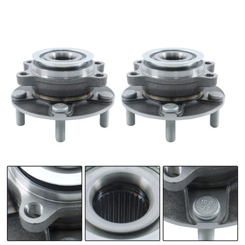 Solid Spare 2014-2015 Fit For Nissan Rogue Select 513298 Front Wheel Hub Bearing Assembly