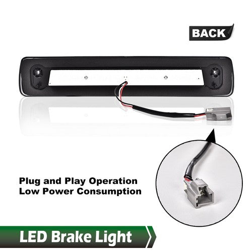Solid Spare Fit For 15-18 Chevy Colorado GMC Canyon Smoke LED Third Brake Light Cargo Lamp