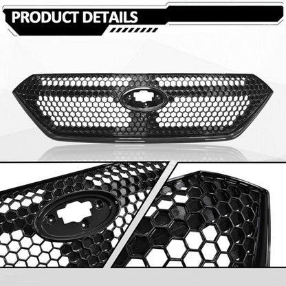 For 2022-2026 Subaru WRX VB Front Bumper Gloss Black Grille Assembly Sti Style