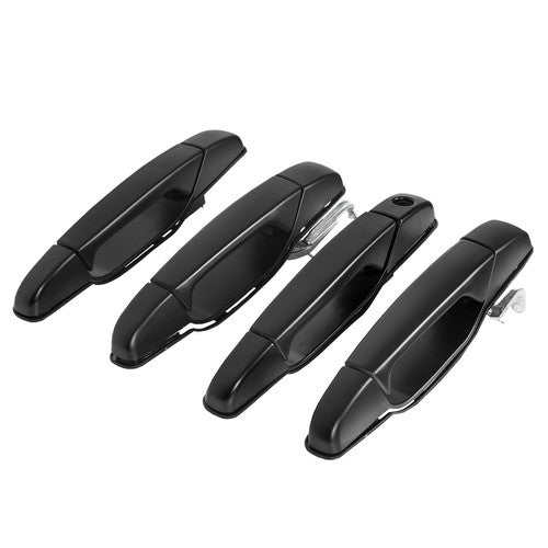 Solid Spare Front & Rear Set of 4 Door Handle Black For Chevy GMC Tahoe Yukon Sierra 2007-14