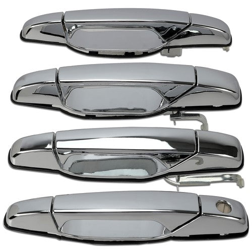 Solid Spare 4x Chrome Door Handles Left&Right For GMC Chevy Tahoe Yukon Sierra Denali 07-13