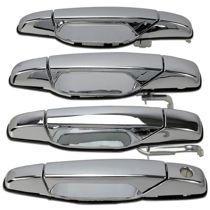 Solid Spare 4x Chrome Door Handles Left&Right For GMC Chevy Tahoe Yukon Sierra Denali 07-13