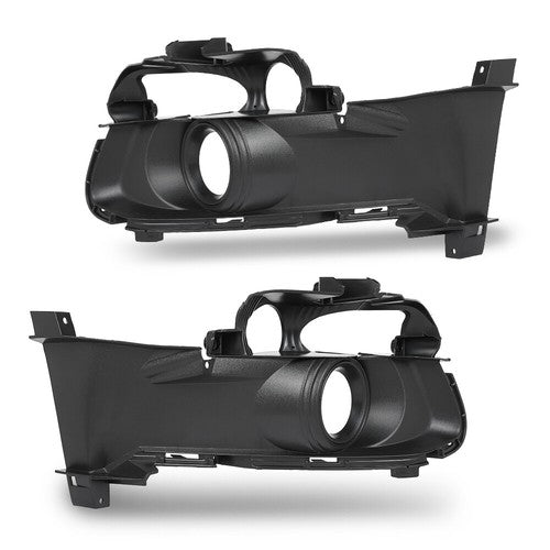 Solid Spare Fit For 2015-2017 Ford Mustang Fog Light Bezel Cover Trim Set Left & Right