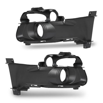Solid Spare Fit For 2015-2017 Ford Mustang Fog Light Bezel Cover Trim Set Left & Right