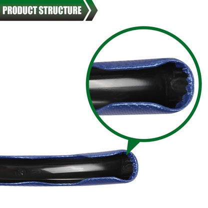 Solid Spare Carbon Fiber Car Steering Wheel Booster Non-Slip Cover Accessories Universal 15"