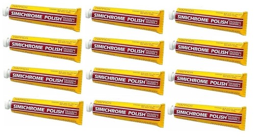 Solid Spare 12 Tubes SIMICHROME Metal Polish Paste 1.76 oz Tube 390050