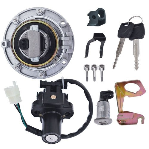 Solid Spare For Honda CBR600F4/F4i 01-06 Ignition Switch Fuel Gas Cap Seat Lock Key Set USA