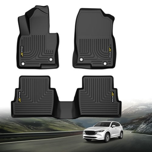 Solid Spare Fit For 17-24 Mazda CX-5 All Weather TPE Car Liners 3D Molded Floor Mats