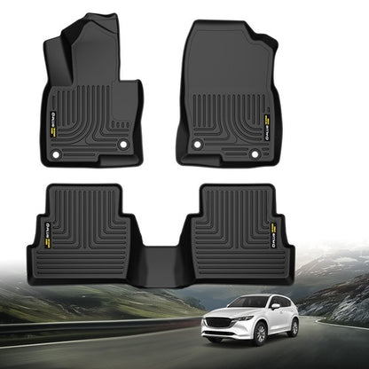 Solid Spare Fit For 17-24 Mazda CX-5 All Weather TPE Car Liners 3D Molded Floor Mats