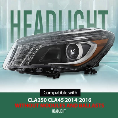 Solid Spare Xenon Headlight Left Driver Side Fit For 14-16 Mercedes-Benz CLA-Class CLA250