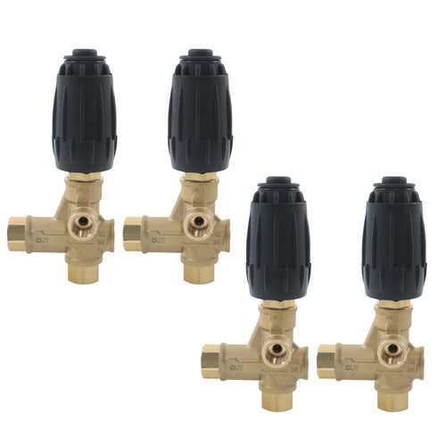 Solid Spare 4 Pack Unloader Valve VRT3-310 8GPM 3/8" FNPT 4350PSI Pressure Washer Pump