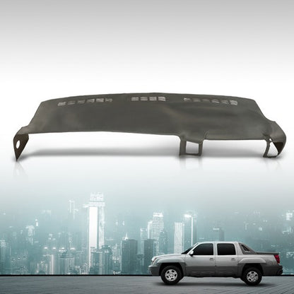 Solid Spare Fit For 99-06 Silverado Sierra TPE Dash Board Cover Dashboard Overlay Gray