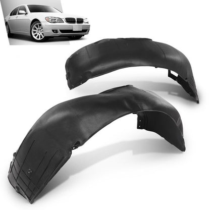 Solid Spare Fit For 2002-2008 BMW 745i 750i 760i Front Fender Liner Inner Splash Shield