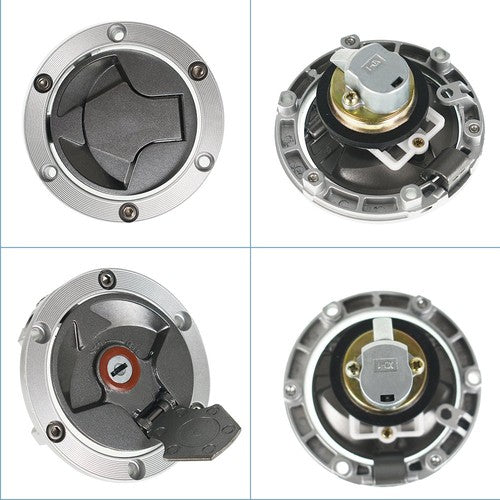 Solid Spare New Ignition Switch Lock Gas Cap Cover Set For Kawasaki Ninja 250R EX250J 08-12