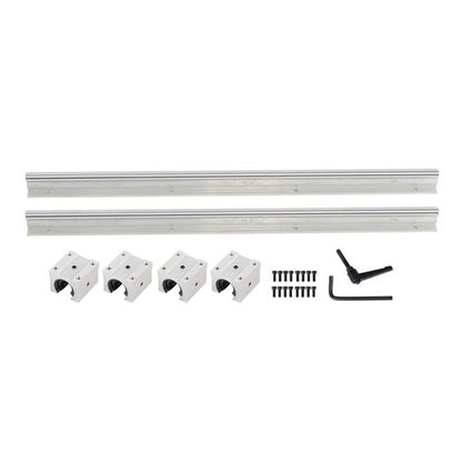 Solid Spare 2Pcs SBR12-500mm Linear Guide Rails with SBR12UU Bearing Blocks 4Pcs