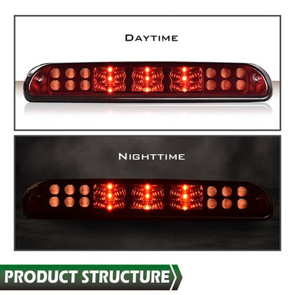 Solid Spare LED Third 3rd Brake Light Cargo Lamp Fit For 1999-2016 Ford F250 F350 Super Duty