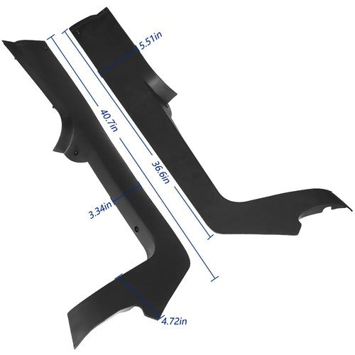 Solid Spare Floormat Retainer Side Panel Set For Club Car Precedent Tempo Onward 105314001