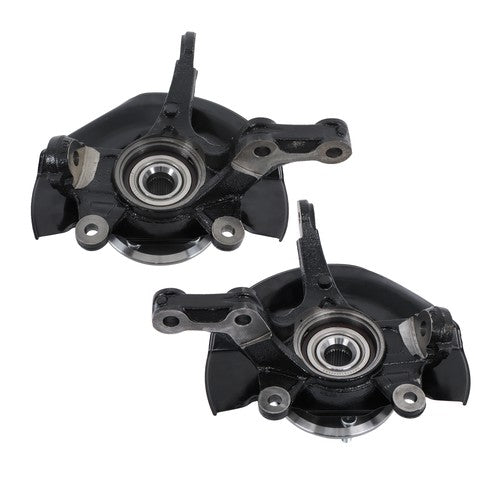 Solid Spare 2Pcs Front Steering Knuckle & Wheel Hub Bearing Assembly For Honda CR-V 2007-09
