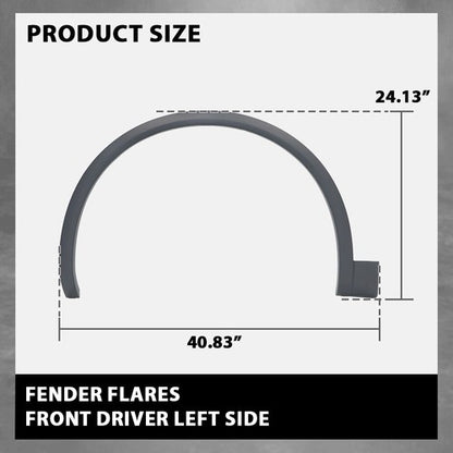 Solid Spare Front Left Fender Flare Wheel Well Arch Molding Fit For 2018-2020 Audi Q5 Base