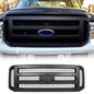 Solid Spare Black Painted Grille Assembly For Ford 05-07 F250 F350 Super Duty FOR FO1200457