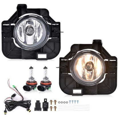 Solid Spare Bumper Fog Lights Driving Lamps w/ Wiring+Switch Fit For 2007-2012 Nissan Altima