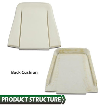 Solid Spare Fit For 1966-1972 GM Front Bucket Seat Foam Bun Cushion Upper & Lower Pair