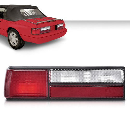Solid Spare Tail Lights Rear Brake Lamps Left Driver Side Fit For 1987-1993 Ford Mustang LX