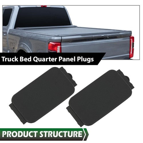 Solid Spare 4*Side Truck Bed Molding Plug Hole Cover Fit For 15-23 Ford F150/17-23 F250 F350