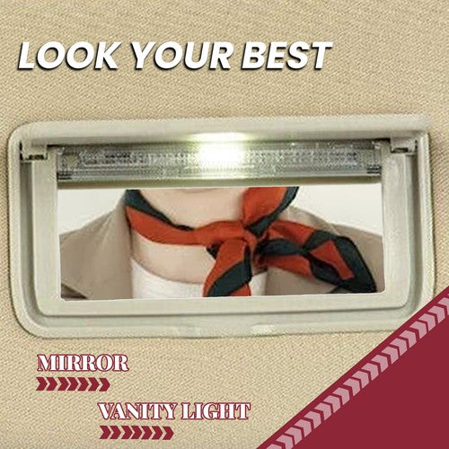 Solid Spare Pair LH+RH Sun Visor For 2013-18 Nissan Pathfinder /2014-17 Infiniti QX60 W/Lamp