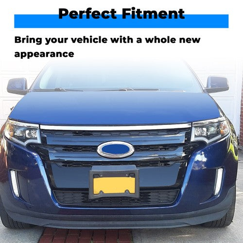 Solid Spare Front Lower Black Grille Bumper Moulding For 2011-2014 Ford Edge FO1087132