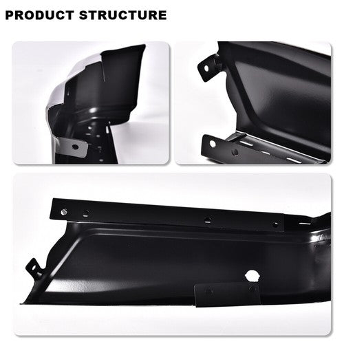 Solid Spare Fit For 2015-2020 Ford F-150 Black Left Right Rear Bumper Ends W/ Park FO1102383