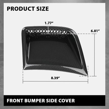 Solid Spare Carbon Look Front Bumper Side Air Vent Fit For 08-14 Subaru Impreza WRX STI