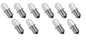 Solid Spare (10) 8v Flashlight Bulbs Xenon for Milwaukee Ryobi Ridgid Makita